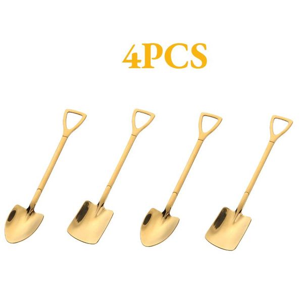 

для vip dropshipping ice spoon shovel 304 нержавеющая сталь кофейная ложка чайная ложка творческая посуда для кофейных посудов h wmtsab