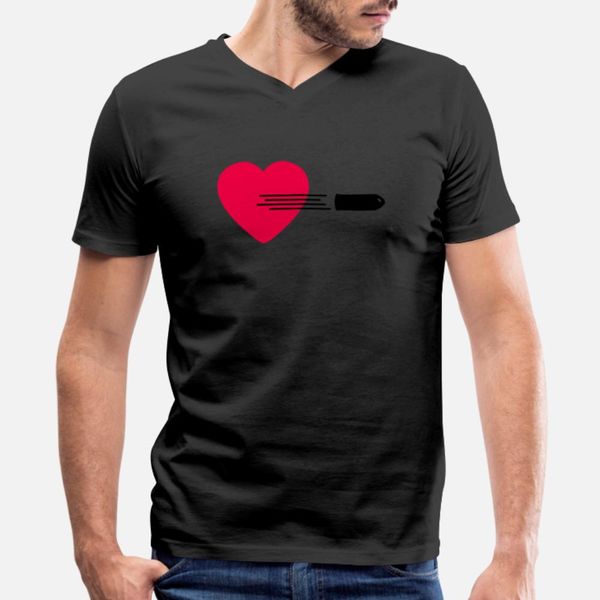 

heart with bullet designers graphic t shirt leisure vintage o-neck tracksuit hoodie sweatshirt