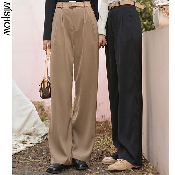 

mishow 2020 autumn pants for women solid long trousers casual outdoor fashion streetwear pants female bottom mx20c2634, Black;white