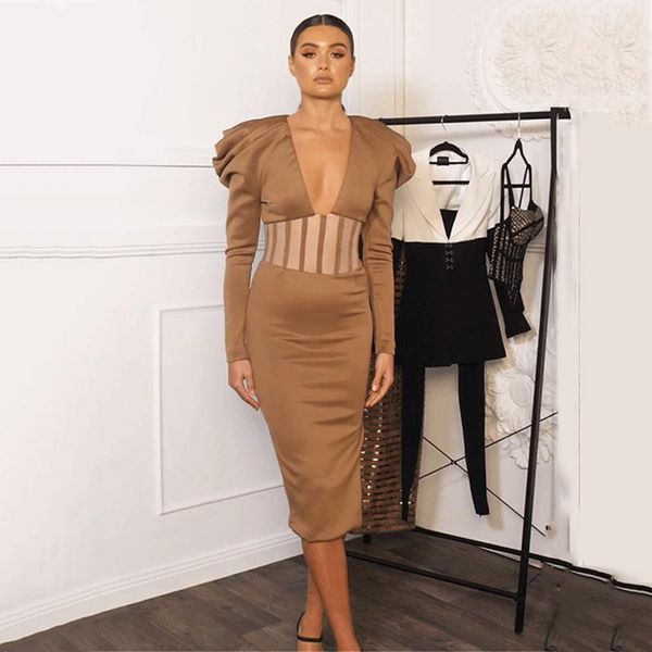 

zoulv new deep v hollow waist with high waist dress party intellectual elegant perspective split shoulder temperament dress, Black;gray