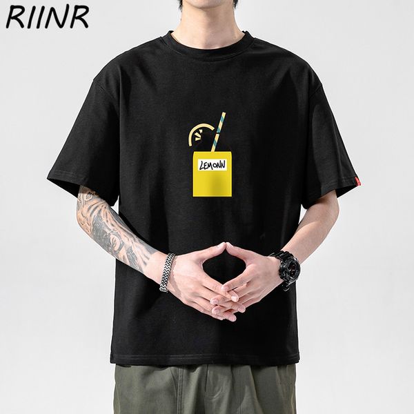 

riinr new style japanese plus size male original cartoon cute print sleeve comfortable simple m 5xl hooded sweatshirt hoodie men t shirt