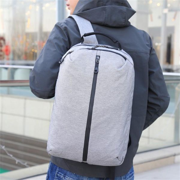 

backpack men outdoor climbing casual man lapschool bags sac a dos homme solide#g2