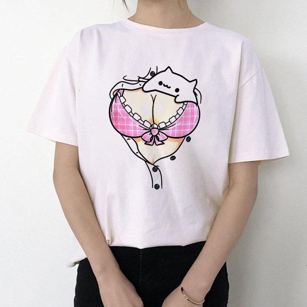 

new lovely big chest print t shirt women o neck short sleeve summer t-shirt casual tshirt camisas mujer, White