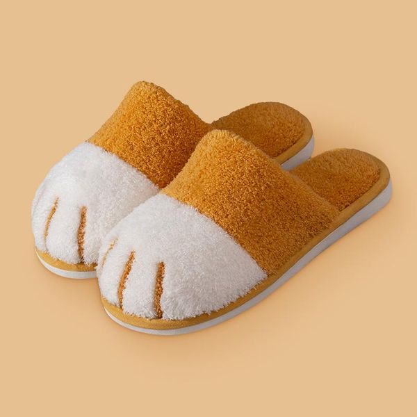 

cotton plush special indoor soft cat shoes men&women slippers custom slipper cottoon slipper floor lovers shoes winter warm 2020, Black