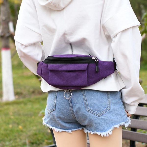 

мешок талии для женщин сплошного цвета fanny pack женского ремень сумка черного спорта девушка талия пакет подножку chest телефон чехол 2020