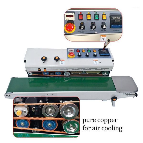 

soild ink band sealer,plastic bag sealing machine,continuous band sealing machine1