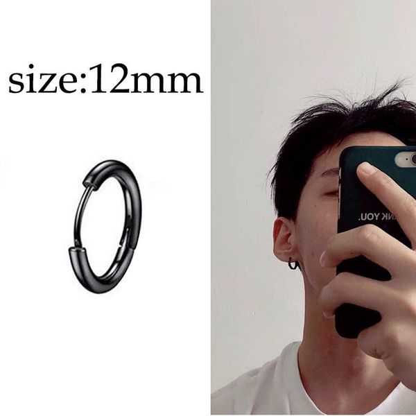 

1 шт черный панк несколько стилей из нержавеющей стали серьги стержня женщины мужчины gothic street поп хип-хоп ear jewelry pendientes qylat, Golden