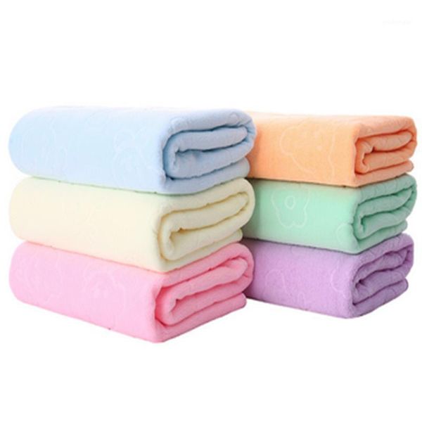

1pcs bath towel embossed microfiber bath towel large absorbent soft lint1
