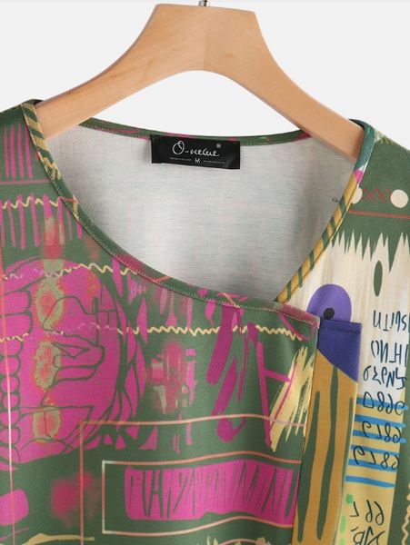 

2019 новый национальный стиль печатных длинный рукав футболки свободные искусства nationalityethnic группа случайных женщин 2019 новый нацио, White