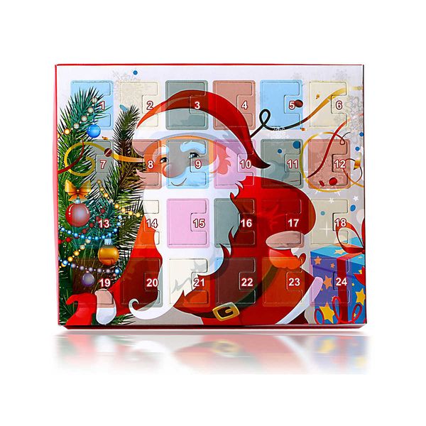 

2020 new jewelry countdown calendar gift box advent bracelet set, Silver