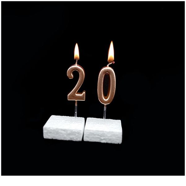 

number 0-9 happy birthday candles on the cake home decoration accessories candle for kids girls boys party cake dec jlluce
