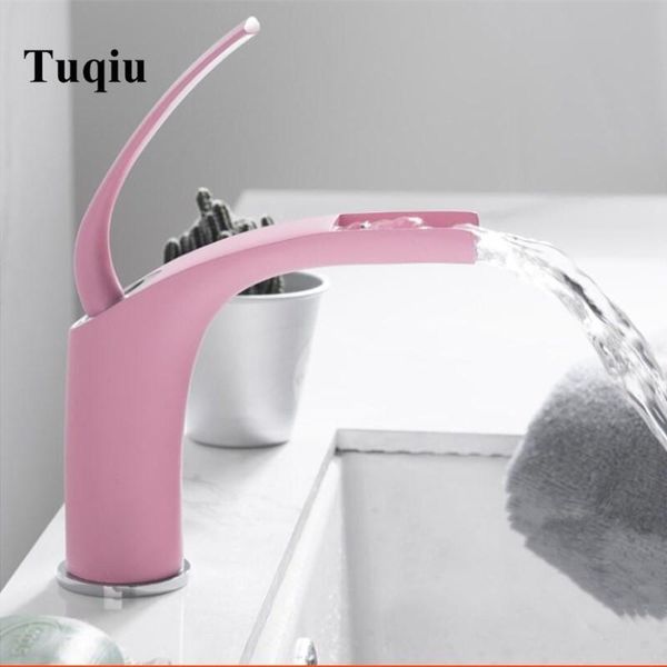 

bathroom basin faucet pink baking solid brass faucet sink mixer tap and cold waterfall basin ing
