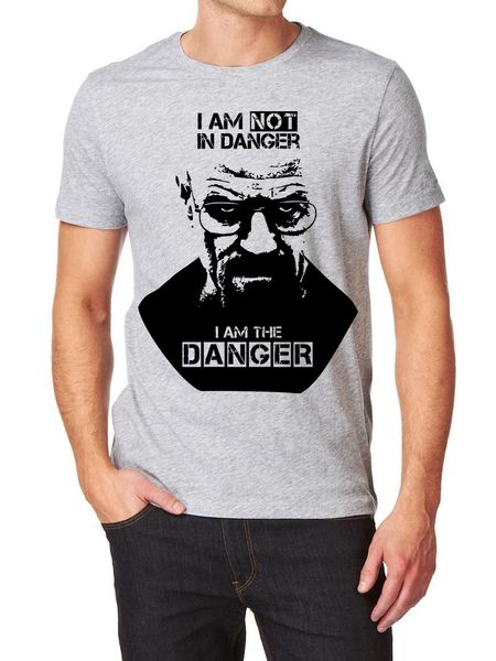 

2020 fashion summer style breaking bad inspired i am the danger logo t-shirt 100% coton tee shirt sport hooded sweatshirt hoodie