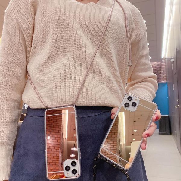 

strap cord chain tape necklace lanyard phone case for iphone 12 11 pro x xs max 6 7 8 qyltor