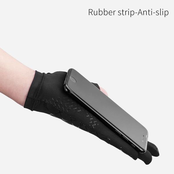 

rockbros cycling bike gloves touch screen breathable elasticity men women driving hiking outdoor mtb bicycle gloves bbyuem alice_bag, Black