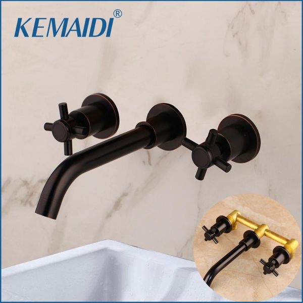 

bathroom sink faucets kemidi bathtub basin orb brass mixer tap faucet 3 pcs black dual handle