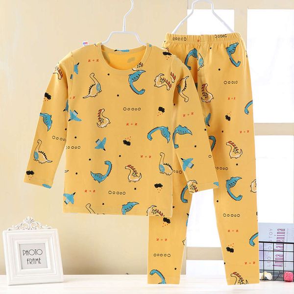 

girls' baby's pajamas warm lycra cloth autumn pants middle school all cotton sweater children's, Blue;red