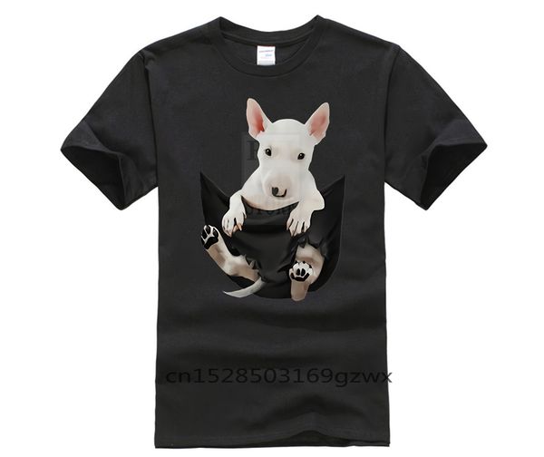

100% cotton tshirt men bull terrier pocket men s short sleeve men's fun casual print t shirt sport hooded sweatshirt hoodie