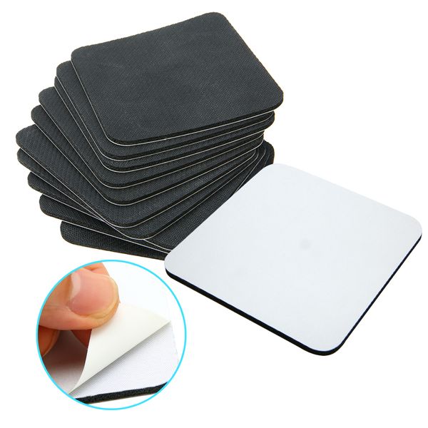 10 Stücke 95x95mm Gummi Sublimation Untersetzer Blank Coaster Board Sublimation MDF Druck Für Hitzepressemaschine Y200328