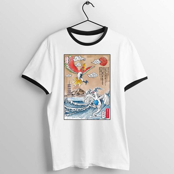 

черная отделка тенниску legendary battle lugia vs ho-ой printed tee спорта толстовка с капюшоном толстовка