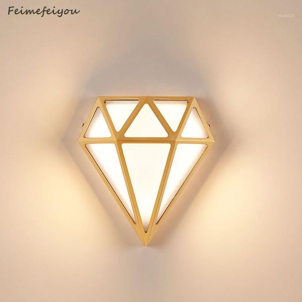 

new diamond wall lamp wholesale villa gate garden courtyard super bright door indoor and outdoor balcony wall lamps1