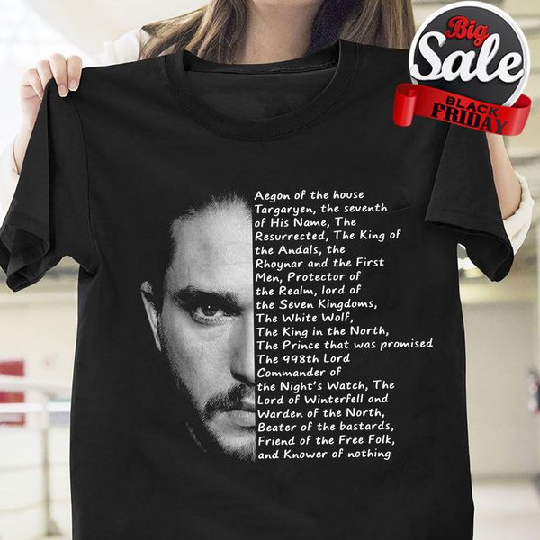 

jon snow face aegon of the house t shirt black cotton men new fashion brand clothing summer fitness t shirt sport hooded sweatshirt hoodie