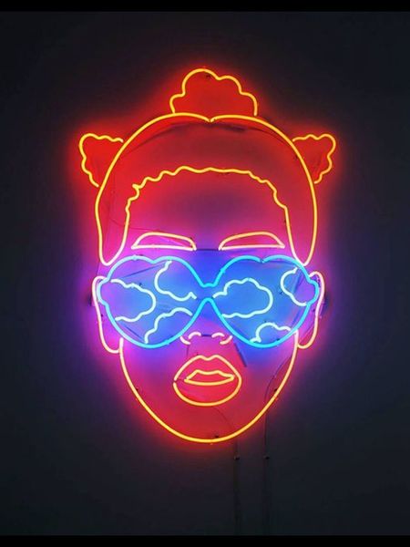 

neon sign for beautiful girl lady handcraft glass tubes beer commercial lamp resterant light advertise fashion handmade light