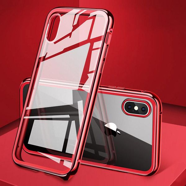 

double sided magnetic adsorption glass case for iphone se2020 11 pro max xr x xs 8 7 6s plus 6 phone cover h sqcspl