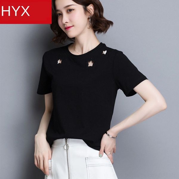 

livqv hengyuanxiang новые летний выдолбленные рукавом корейской футболка свободно дно хлопка женщин top coat футболка топ короткие моды jkcb, White