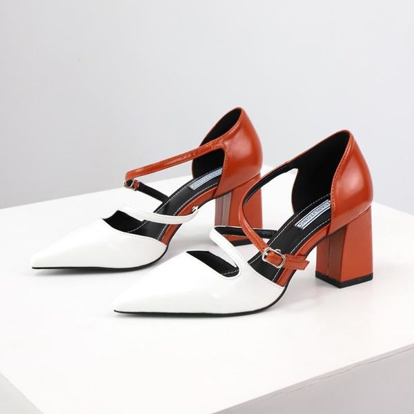 

2021 new korean style fashion close-toe shoes women's shoes sandal lady's mixed colors cross- tied1, Black