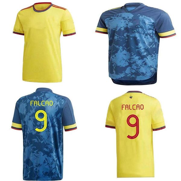 

20 21 columbia soccer jersey copa america columbia football shirt rodriguez camiseta maillot de foot cuadrado football shirt, Black;yellow