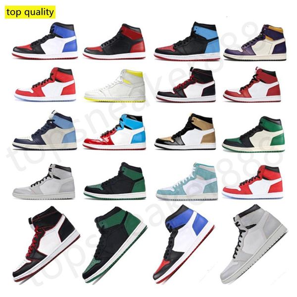 

mens 2020 лучшие баскетбольные ботинки качества высокого og обсидиана unc red travis scotts обувь jumpman мужчин женщин спортивные тапки, Black