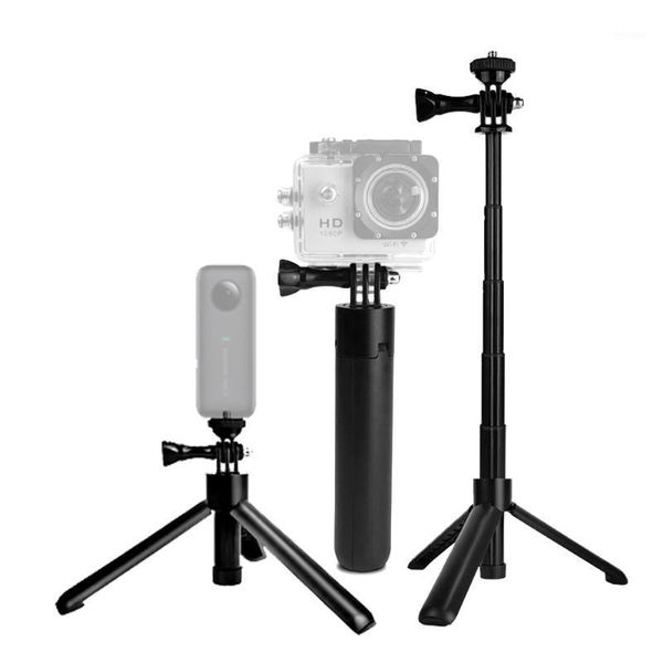 

extendable selfie stick for portable vlog grip tripod stand for hero 8 7 6 5 4 max dji osmo action camera accessory1
