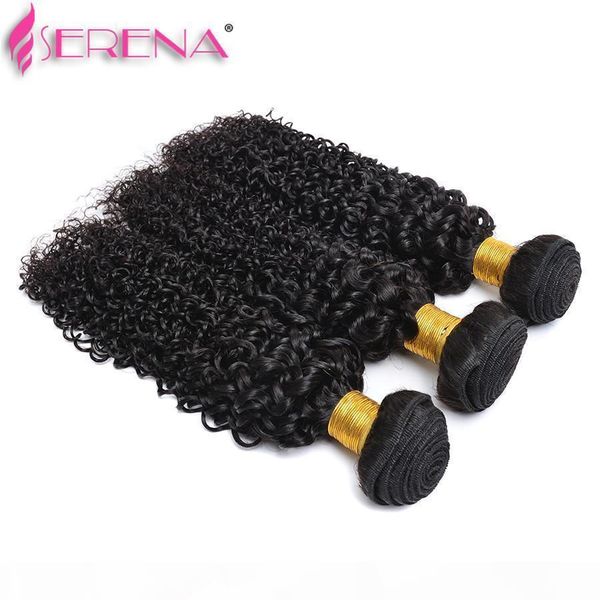 

afro hair deep curly brazilian curly bundles 360 frontal with bundles lace frontal #with bundels unprocessed hair hair extensions, Black;brown