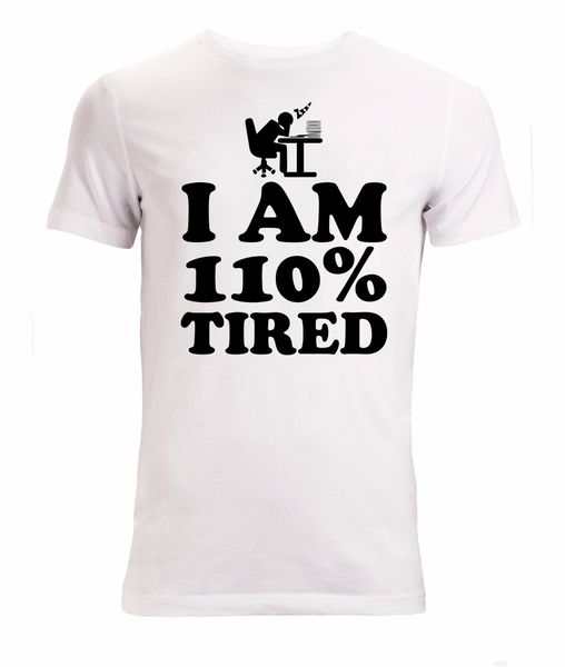 

new fashion cool casual i am 110 percent tired funny graphic men's woman's available white summer sport hooded sweatshirt hoodie m
