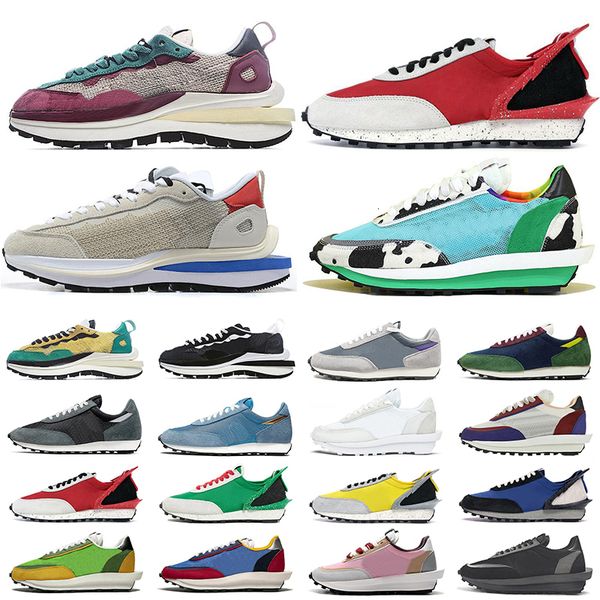 

daybreak ldv waffle chunky dunky sport running shoes triple white nylon game royal mens womens fashion trainers blazer sneakers shoes 36-45