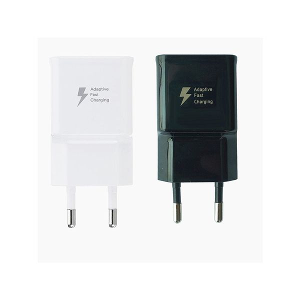 

2 in 1 wall charger kit fast charging adapter eu us plug + 1.5m usb cable data sync cable with retail box for samsung white black s6 note4