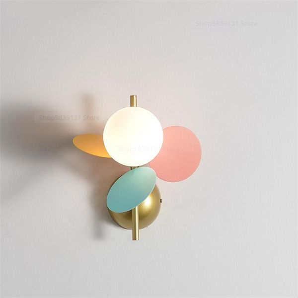 

nordic modern leaves wall lamps for bedroom light simple glass led wall sconces light fixtures for indoor decor g9 lighting