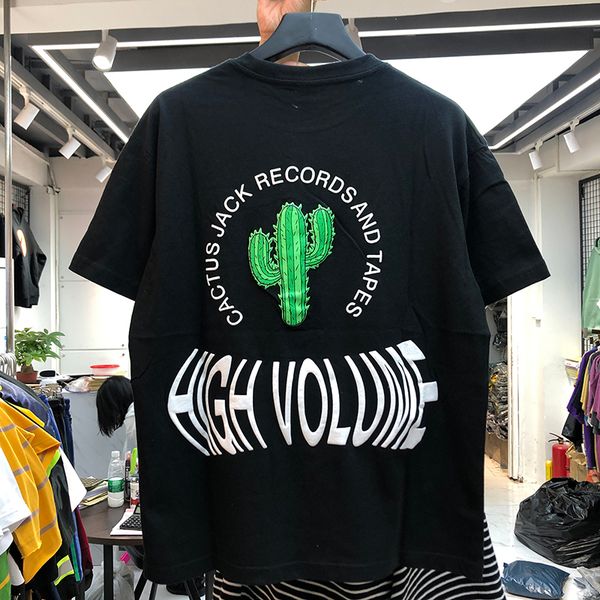 

2021 new luxury men travis scott cactus jack t shirts t-shirt hip hop skateboard street cotton t-shirts tee kenye s-xxl n339 q8b8, Black