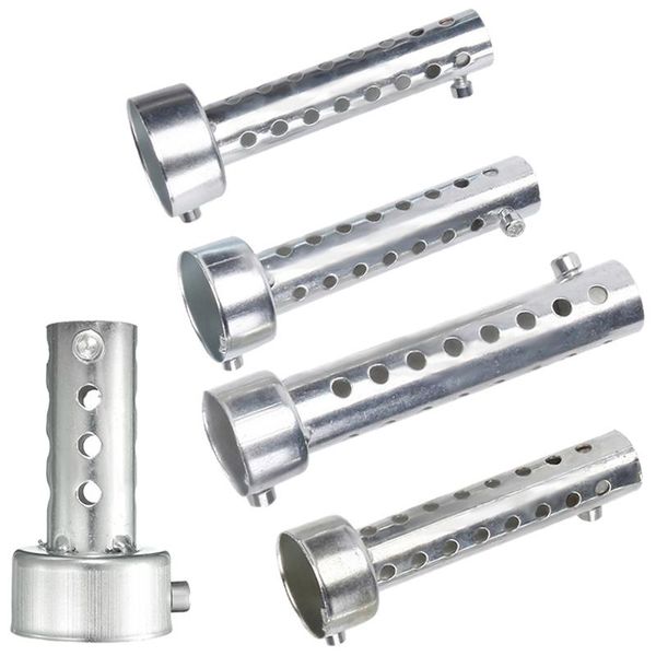 

серебряный мотоцикл выхлопная can глушитель вставьте дефлектор db убийца 45мм х 140мм