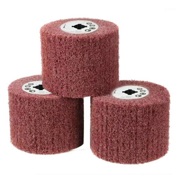 

non-woven flap wheel scouring pad wire drawing polishing burnishing wheel disc e2s1