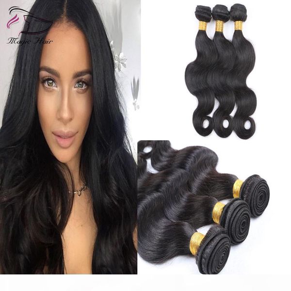 

human hair bundles brazilian hair virgin body wave 8-30inch naturarl black color hair wefts extensions ing