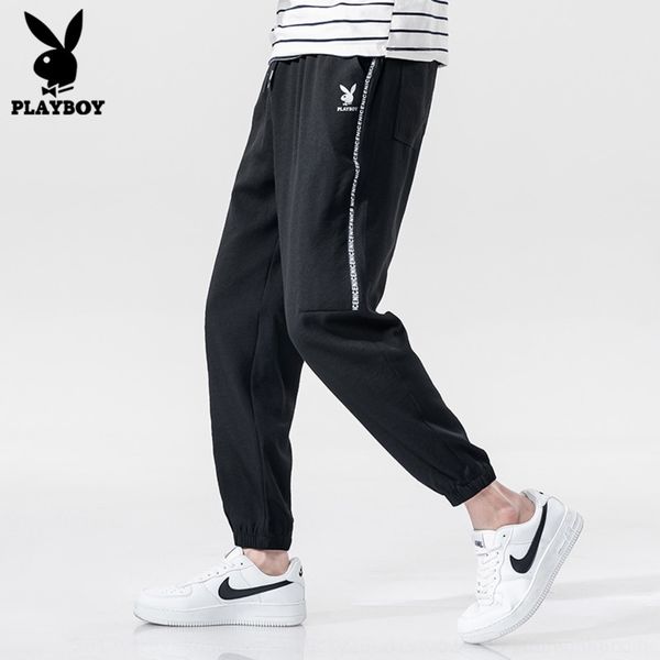 

mfy6d online shop clothing casual trendy spring and summer pants men's ankle-tied men's pants casual playboy qabyu, Blue