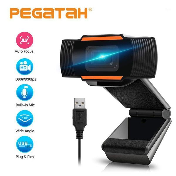 

webcams 2021 usb2.0 computer webcam hd 1080p camera rotatable with noise-cancelling microphone plug and play for lopskype conference1