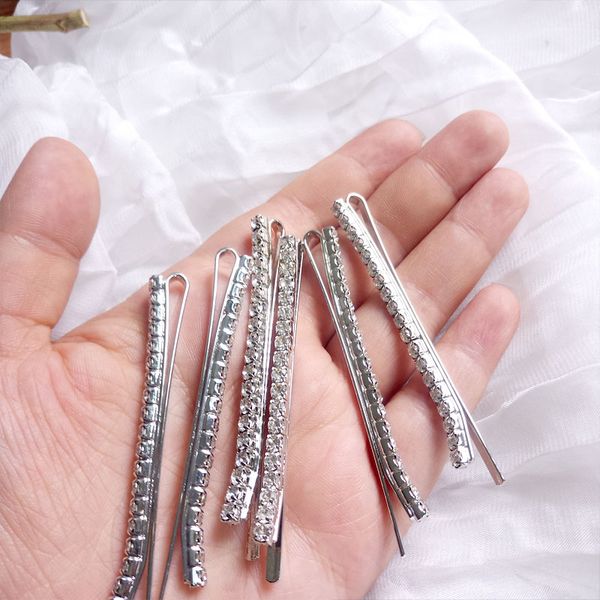 Vintage Stirnbänder Haarnadeln Solide Gebogene Clips Silber Metall Krokodil Clip Bögen Pin DIY Haar Zubehör Großhandel