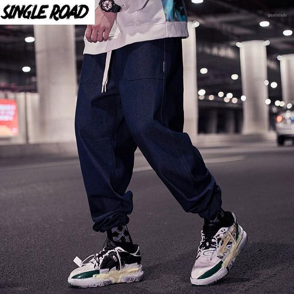 

men's jeans singleroad mens men fashion 2021 denim pants baggy hip hop japanese streetwear korean style trousers blue for men1