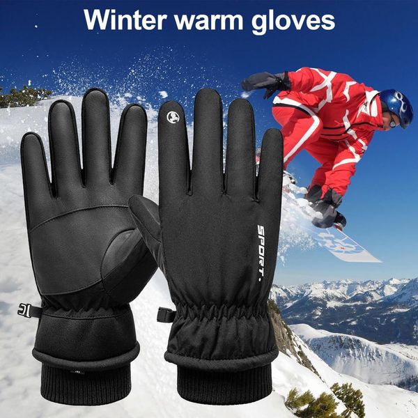 

motorcycle moto winter thermal warm windproof water resistant touch screen non-slip motorbike riding gloves, Blue;gray