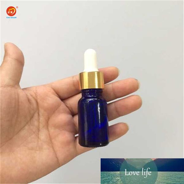 

wholesale 10ml glass dropper bottles empty leakproof liquid bottles with pipette cap small bule glass vials jars 24pcs/lot