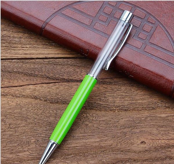 

писать подарок diy пустые трубки металлические шариковые ручки самозависимые плавающие блеск высушенный цветок хрустальный ручка ballp bbywh, Blue;orange