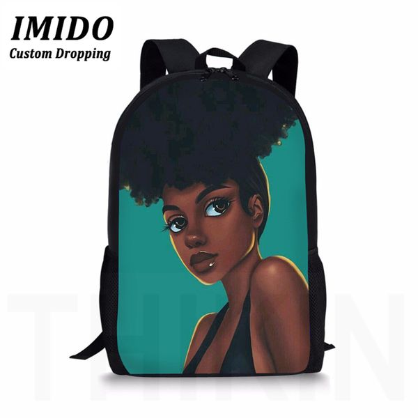 

imido band designer lunxry women school bag backpack art black african bags backpack for teenager girl kids mochila feminina t200709